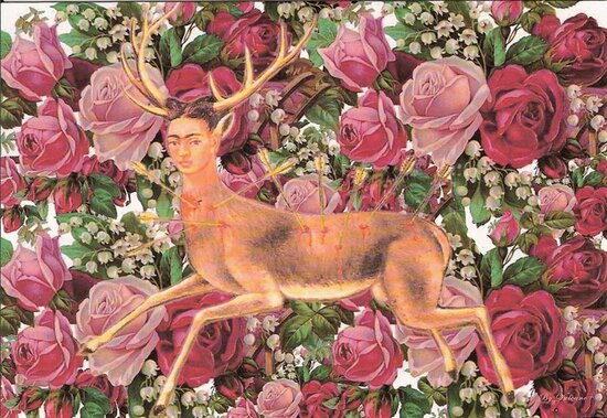 greeting card frida kahlo deer