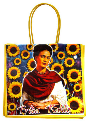 shopping bag frida kahlo yellow