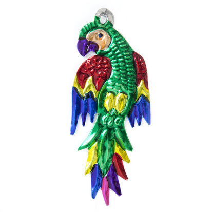 figuur van blik papegaai groen