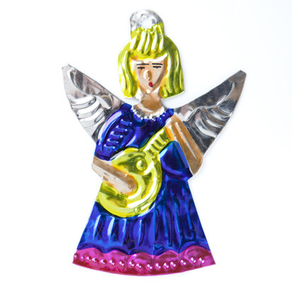 figure of can angel music blue