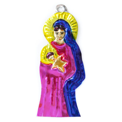 figuur van blik maria en jezus