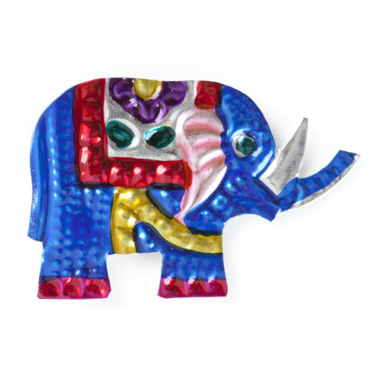 magnet of can elephant blue