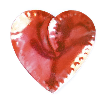 magnet of can heart light red