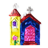 figuur van blik kerk geel