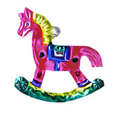 figure of can rocking horse pink