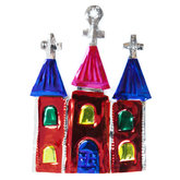 figuur van blik kerk rood