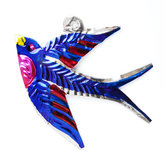 figuur van blik zwaluw blauw