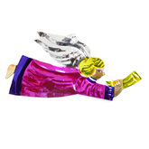 figuur van blik engel trompet roze