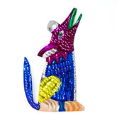 figuur van blik wolf blauw
