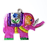 figure of can elephant pink