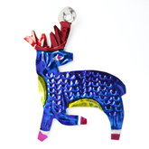 figure of can deer playful blue