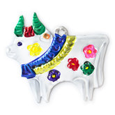 figure of can cow white