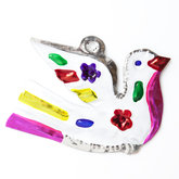 figure of can pigeon white