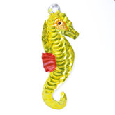 figuur van blik zeepaard geel