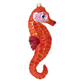 figuur van blik zeepaard oranje