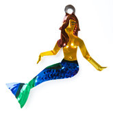 figuur van blik zeemeermin blauw