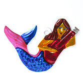 figuur van blik zeemeermin gitaar roze