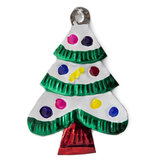 figuur van blik kerstboom groen sneeuw