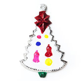 figuur van blik kerstboom wit luxe