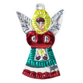 figuur van blik engel rechtop rood