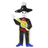 figure of can skeleton guitar