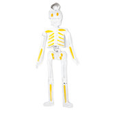figure of can skeleton yellow