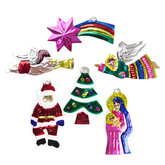 figuren van blik kerst