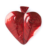 magneetje van blik hart donkerrood