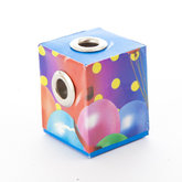 om de hoek kijkertje blauwe zijkanten