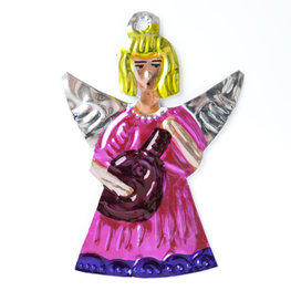 figuur van blik engel muziek roze