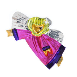 figuur van blik engel zijwaarts roze