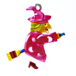 figuur van blik heks roze