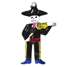 figuur van blik skelet viool