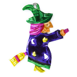 figuur van blik heks blauw