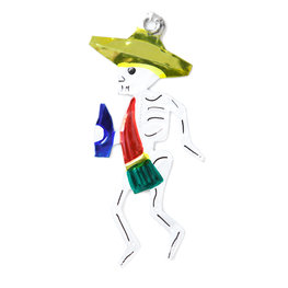 figuur van blik skelet danser