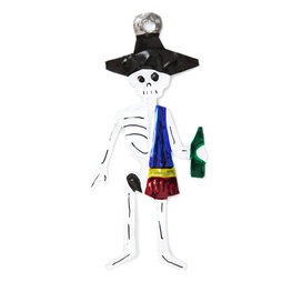 figuur van blik skelet macho