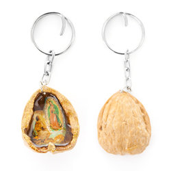 walnoot sleutelhanger guadalupe eerbetoon