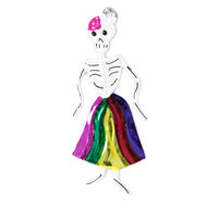 figure of can skeleton dancing woman