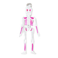 figuur van blik skelet roze